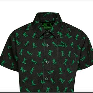 DIXXON Black Short-Sleeve Button-Up Shirt Sold Out Troop